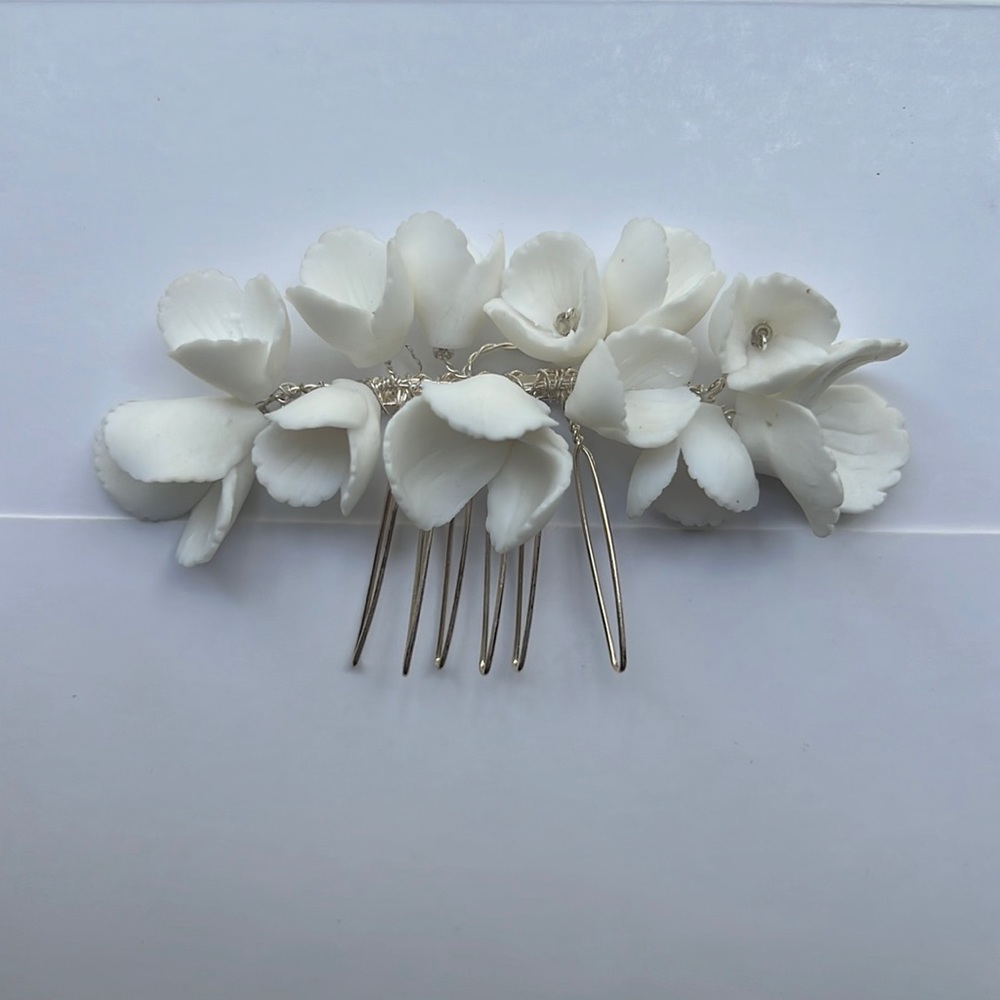 Hand made wedding hair clip